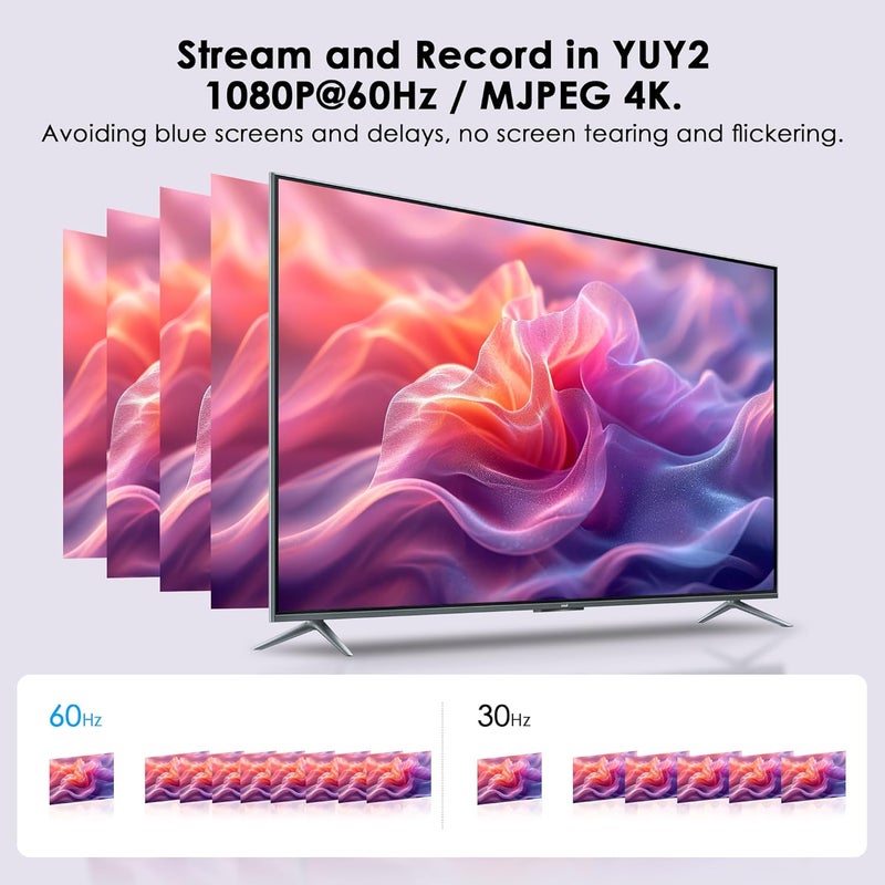 Dbilida USB 3.0 Video Capture Card with PD 100W, Recording 4K, 1080P 60FPS, HDMI to USB-A/USB-C Capture Card with USB 3.0 Port for Quest 3, Switch, PS5/4, Camera, Xbox, Tablet PC - Image 5